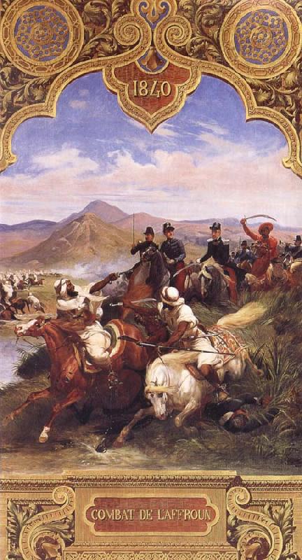 Horace Vernet The Battle Below the hills of Affroun oil painting image